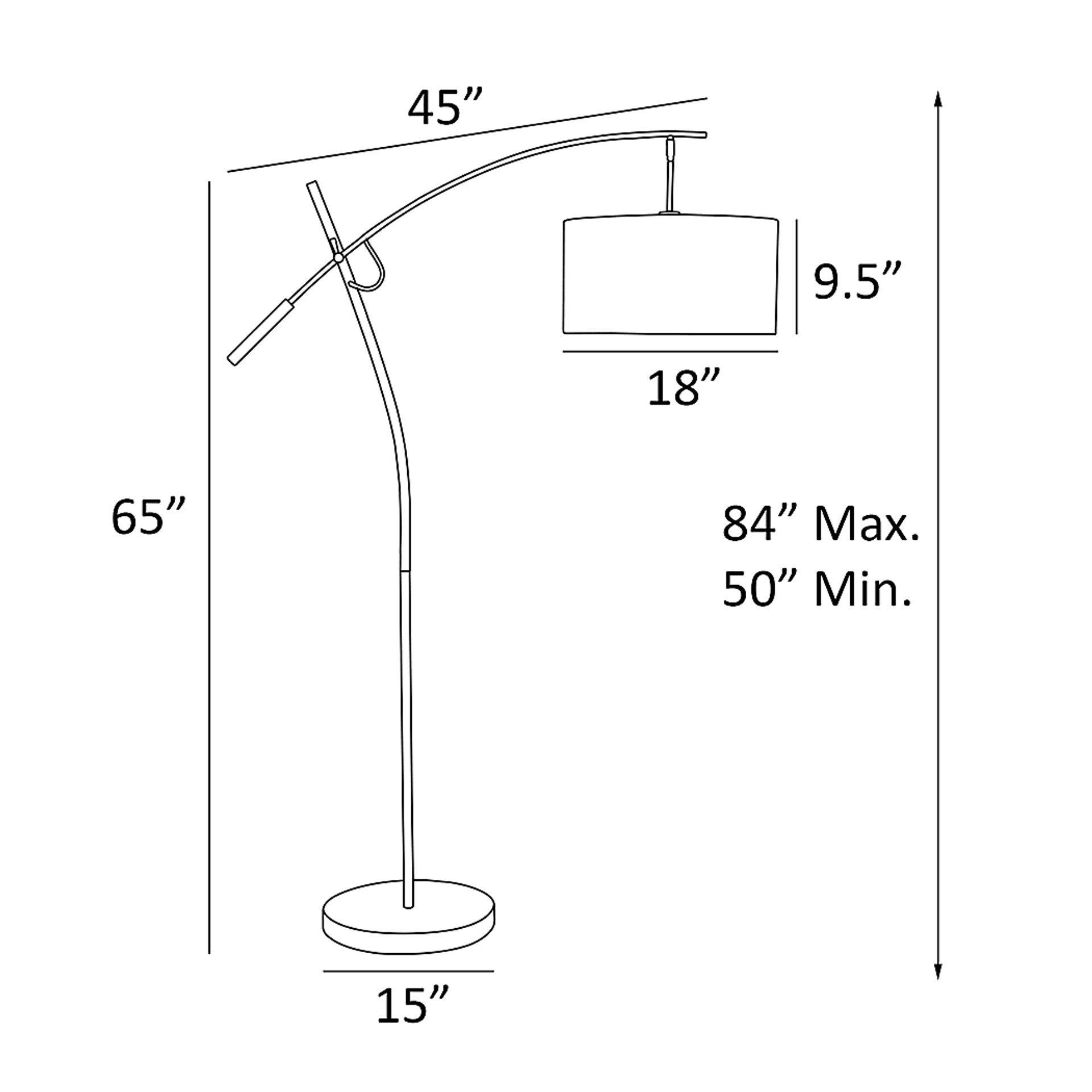 Curtner Court Nickel Floor Lamp - Image 4