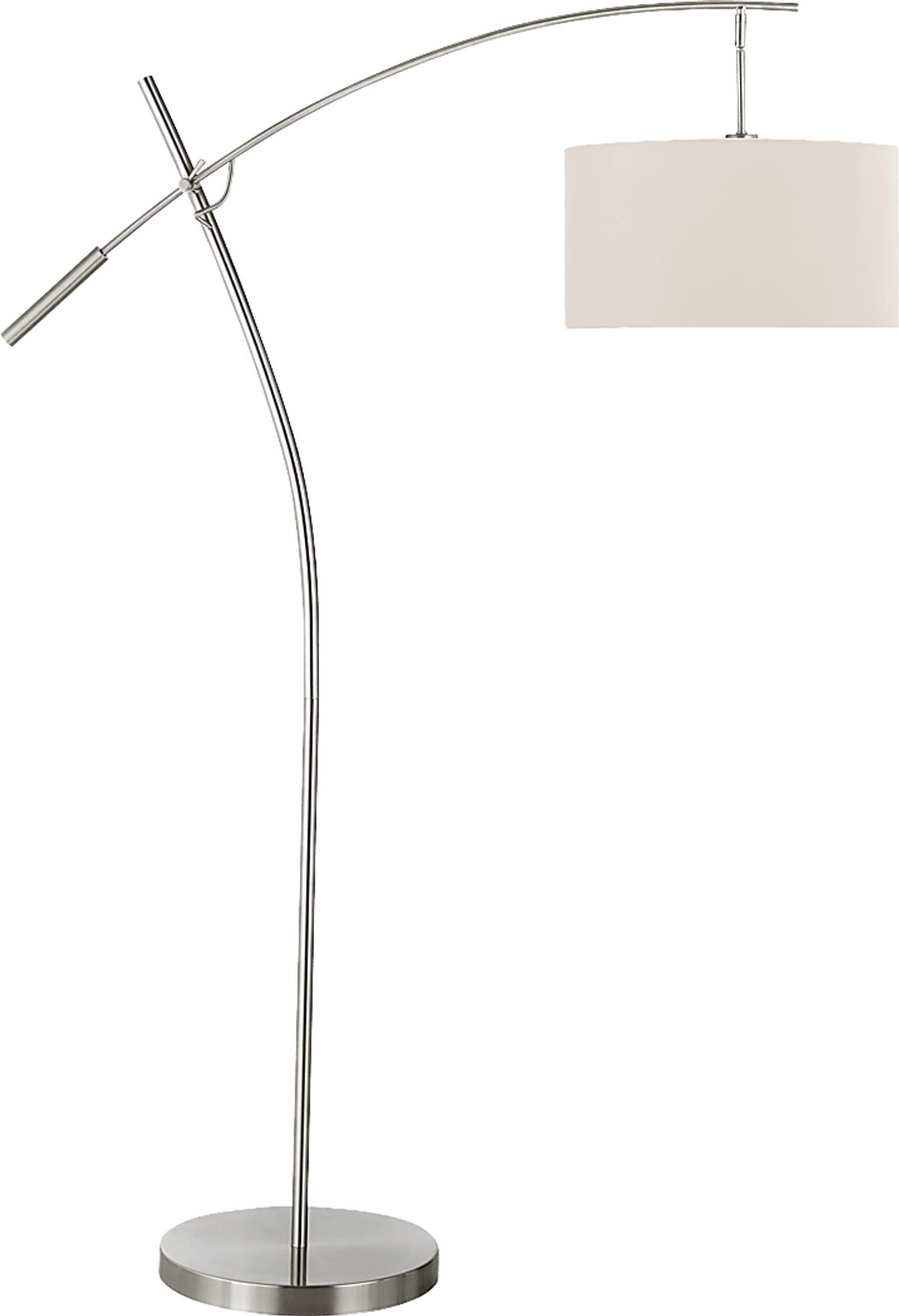 Curtner Court Nickel Gray Floor Lamp | Rooms to Go