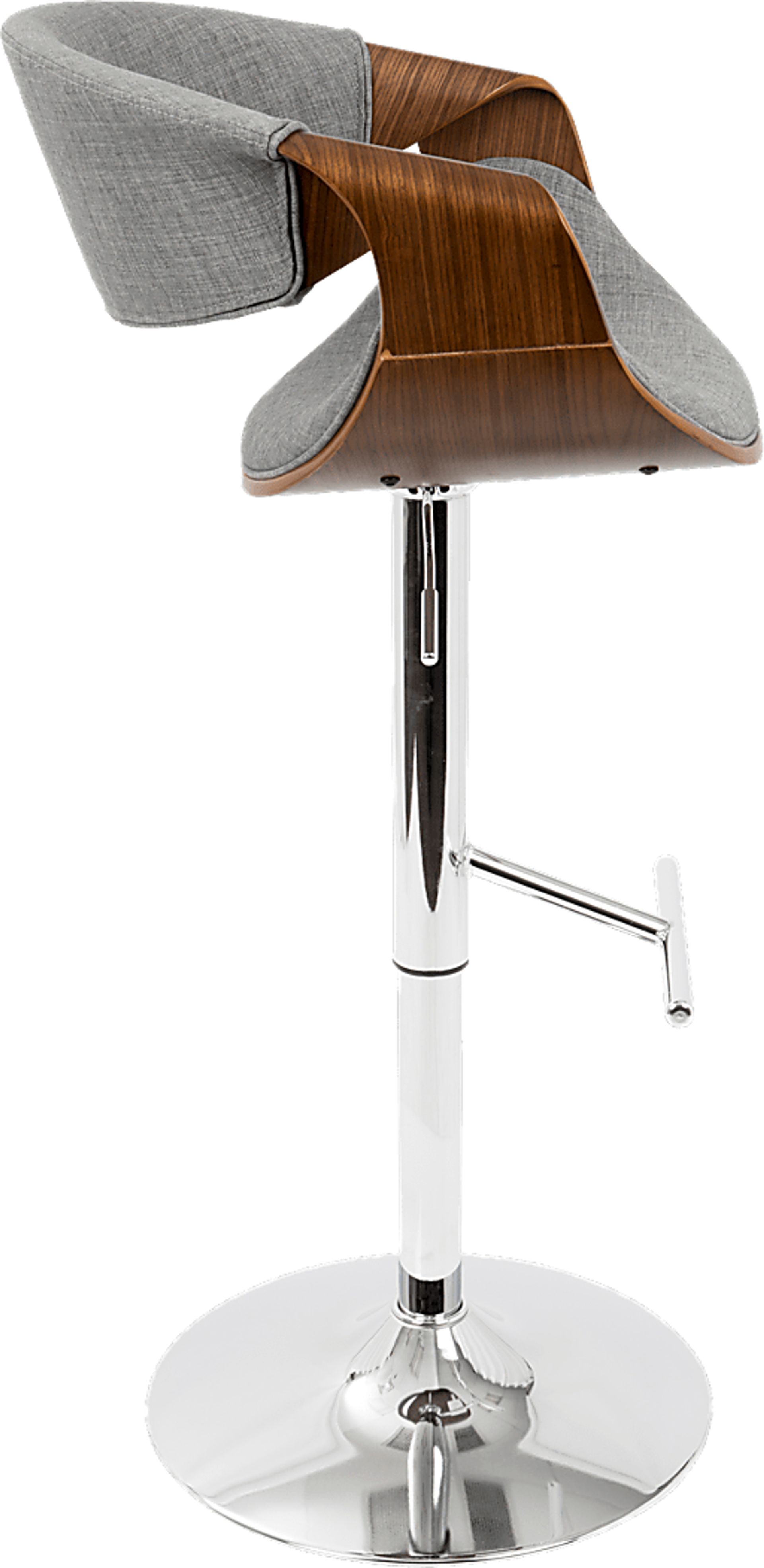 Curvo Gray Barstool - Image 2