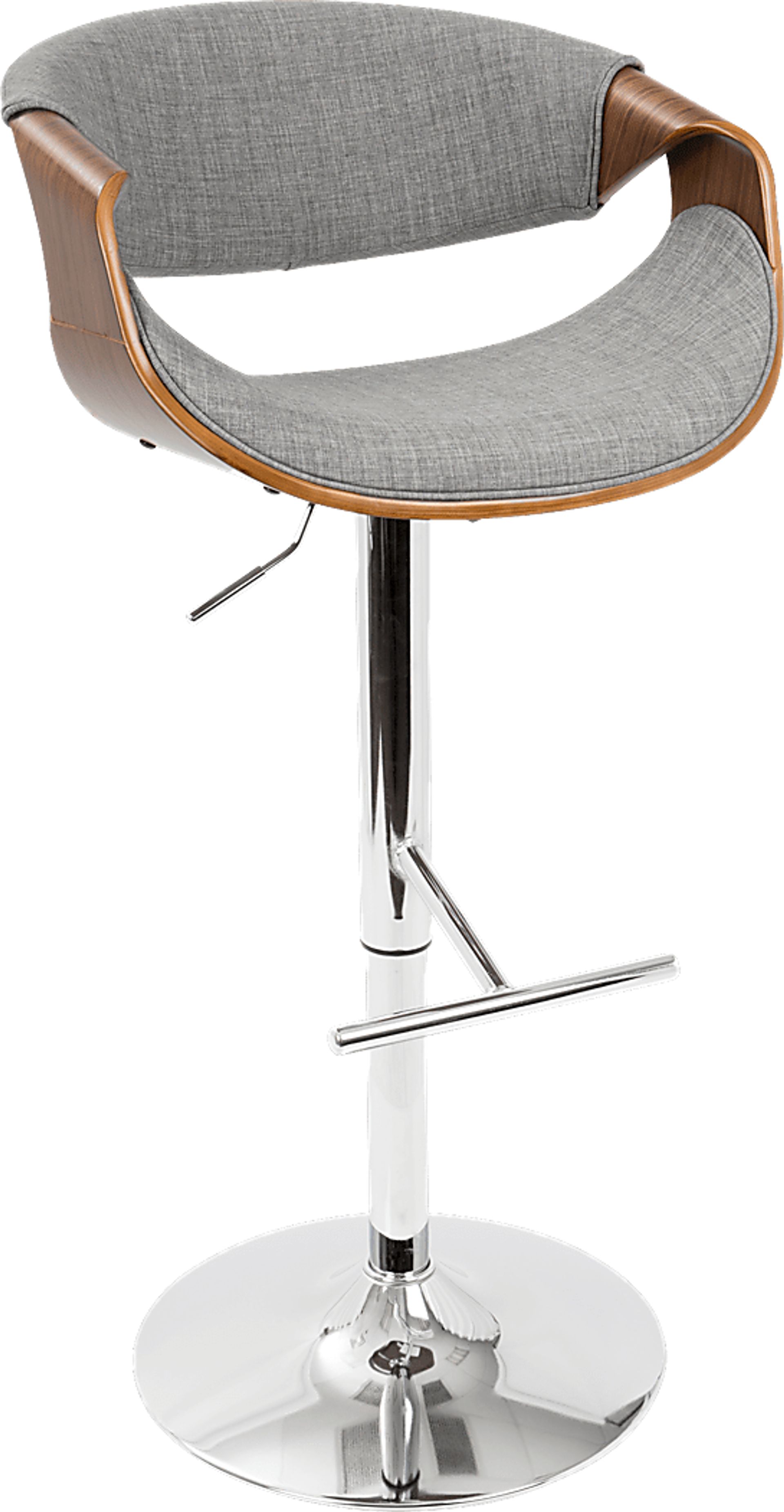 Curvo Gray Barstool - Image 1