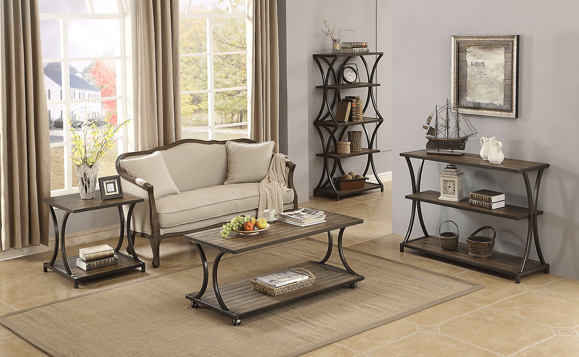 Curvy Lane Brown End Table - Image 4