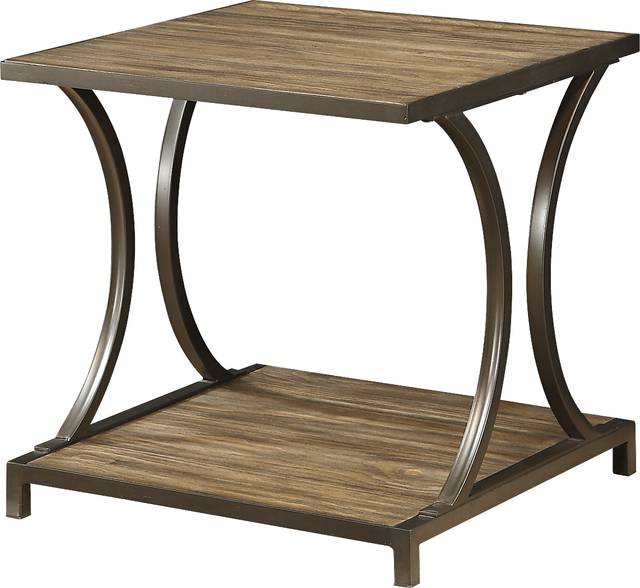 Curvy Lane Brown End Table - Thumbnail - Image 1