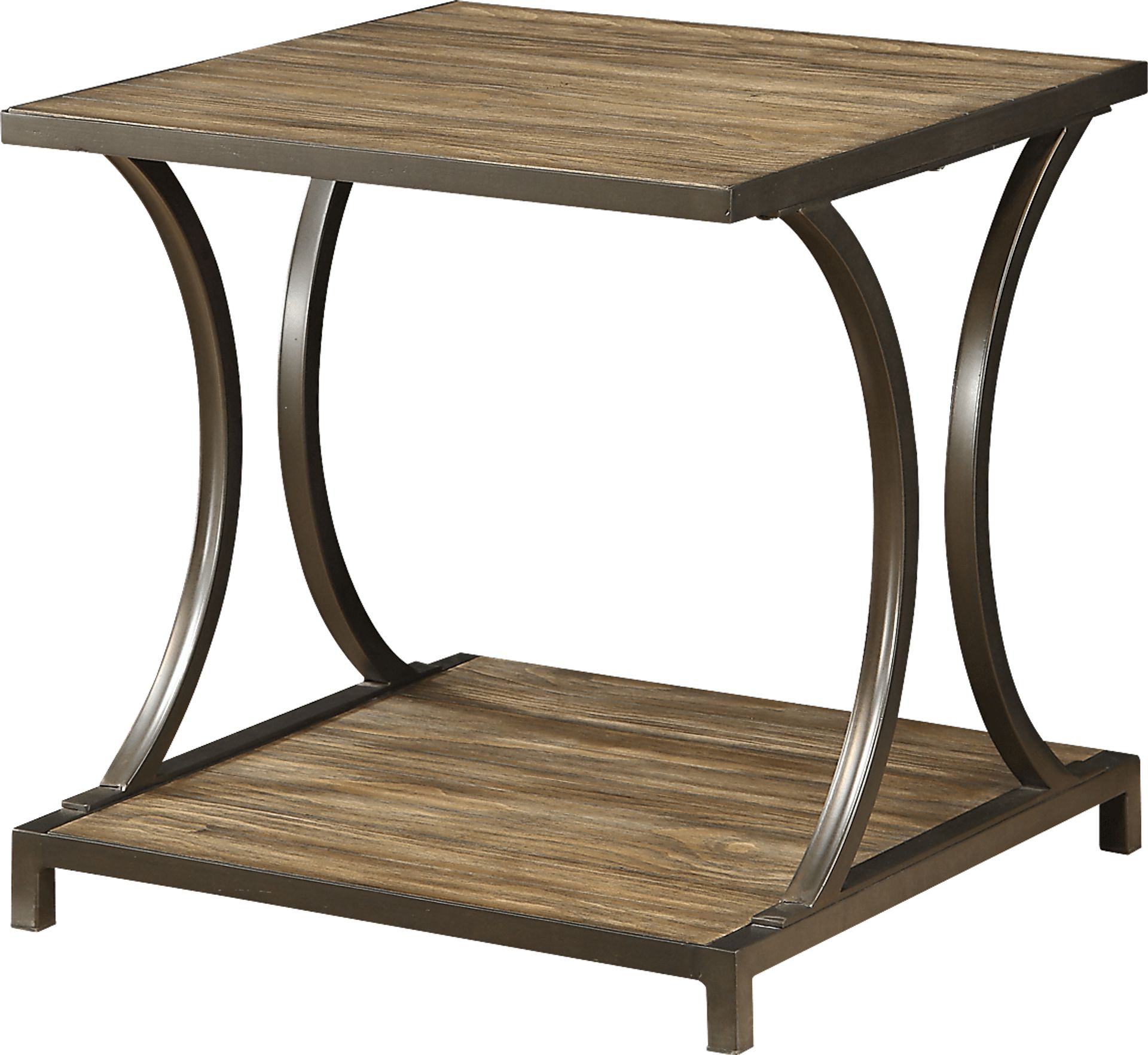 Curvy Lane Brown End Table - Image 1