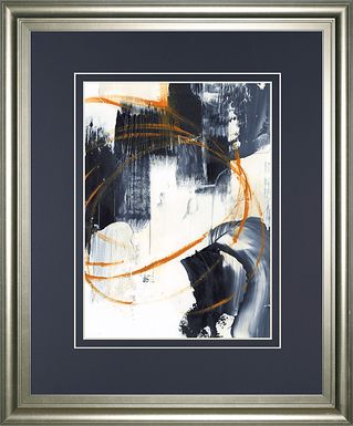 Curzon Blue Framed Wall Art