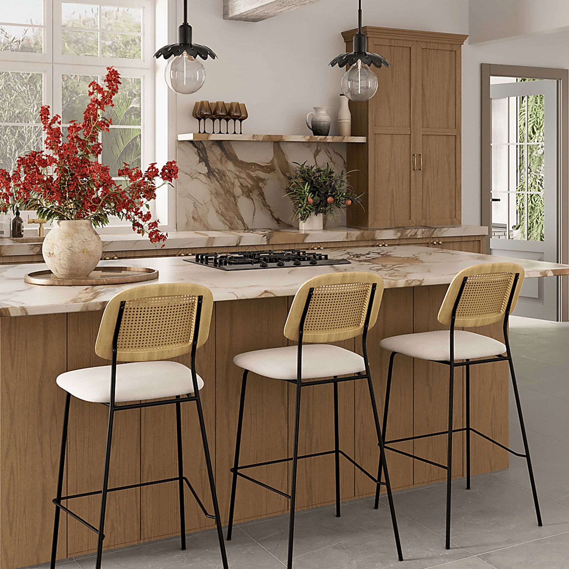 Cushendall Natural Counter Stool, Set of 2 - Image 2