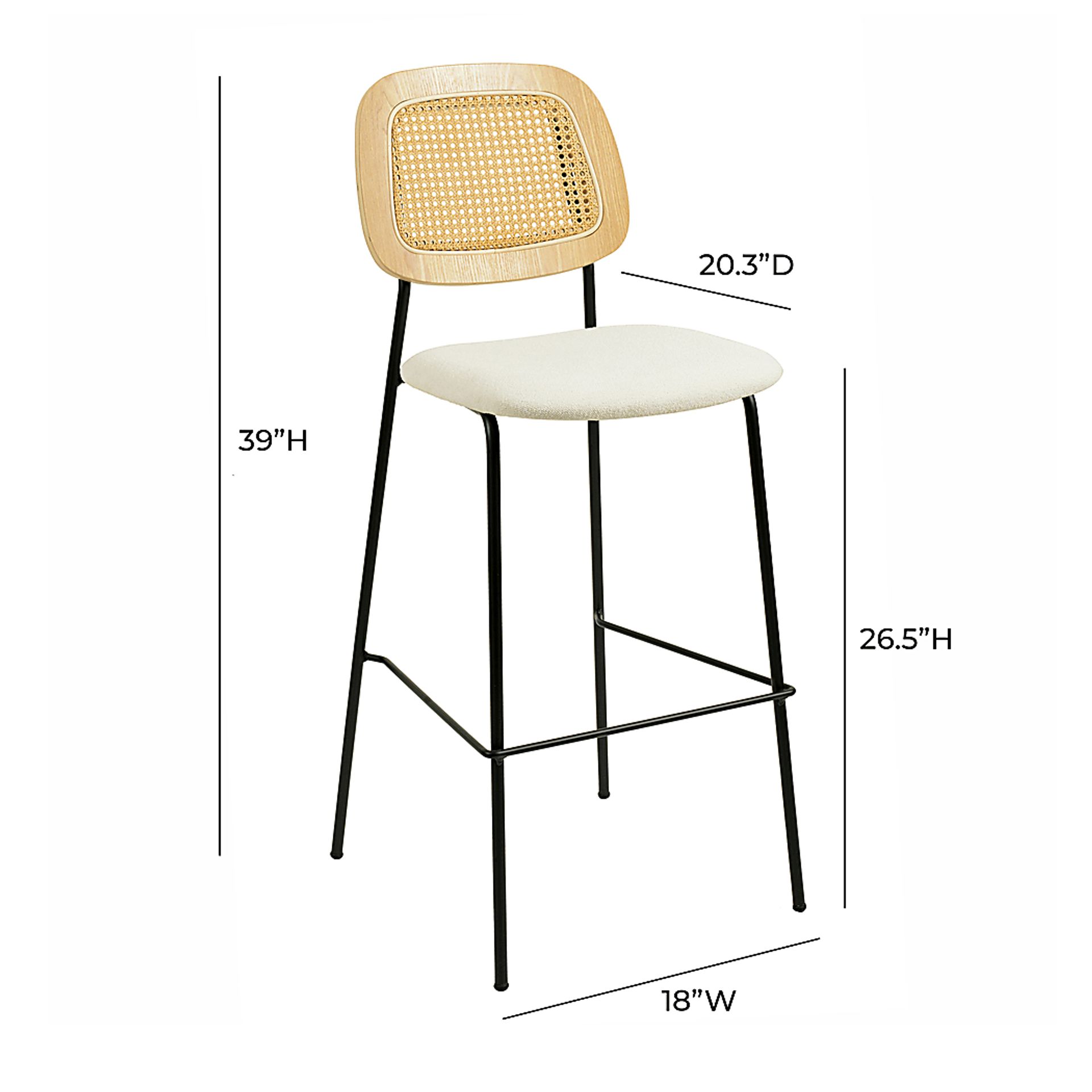 Cushendall Natural Counter Stool, Set of 2 - Image 7