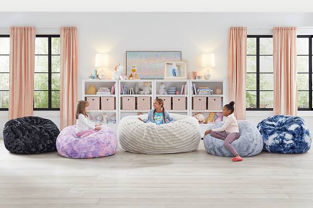 Cushy Cloud XL Ivory Bean Bag Chair - Thumbnail - Image 4