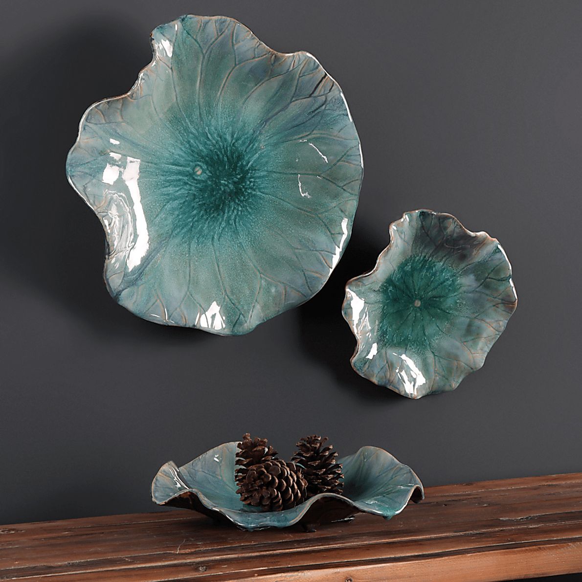 Cusic Green Wall Decor, Set of 3