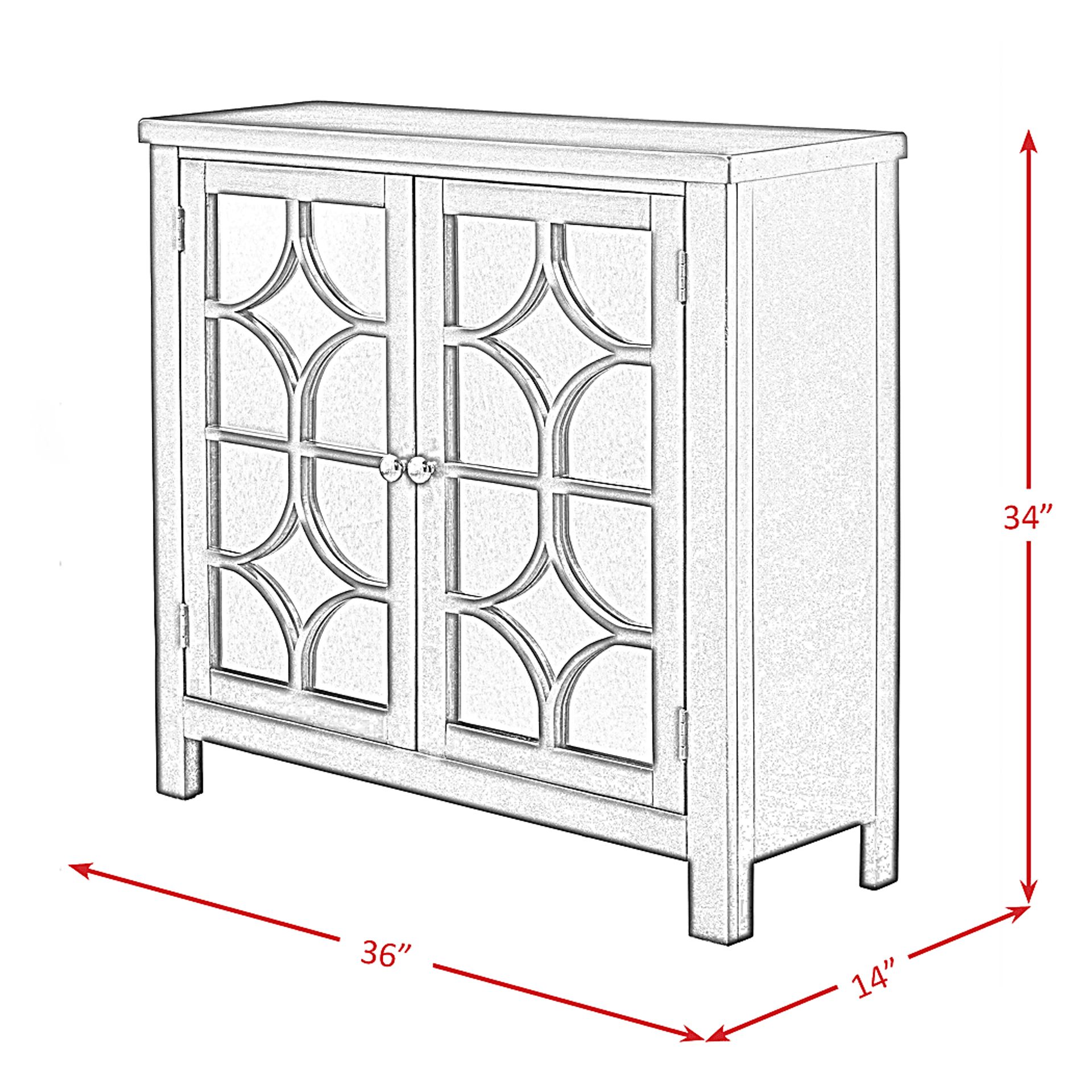 Cuthart Black Accent Cabinet - Image 9