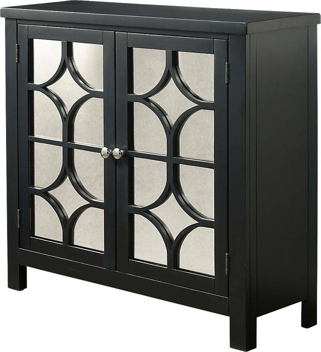 Cuthart Black Accent Cabinet - Thumbnail - Image 1