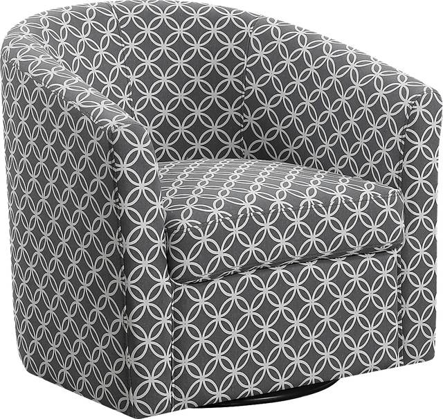 Cuttino Gray Accent Swivel Chair - Thumbnail - Image 1