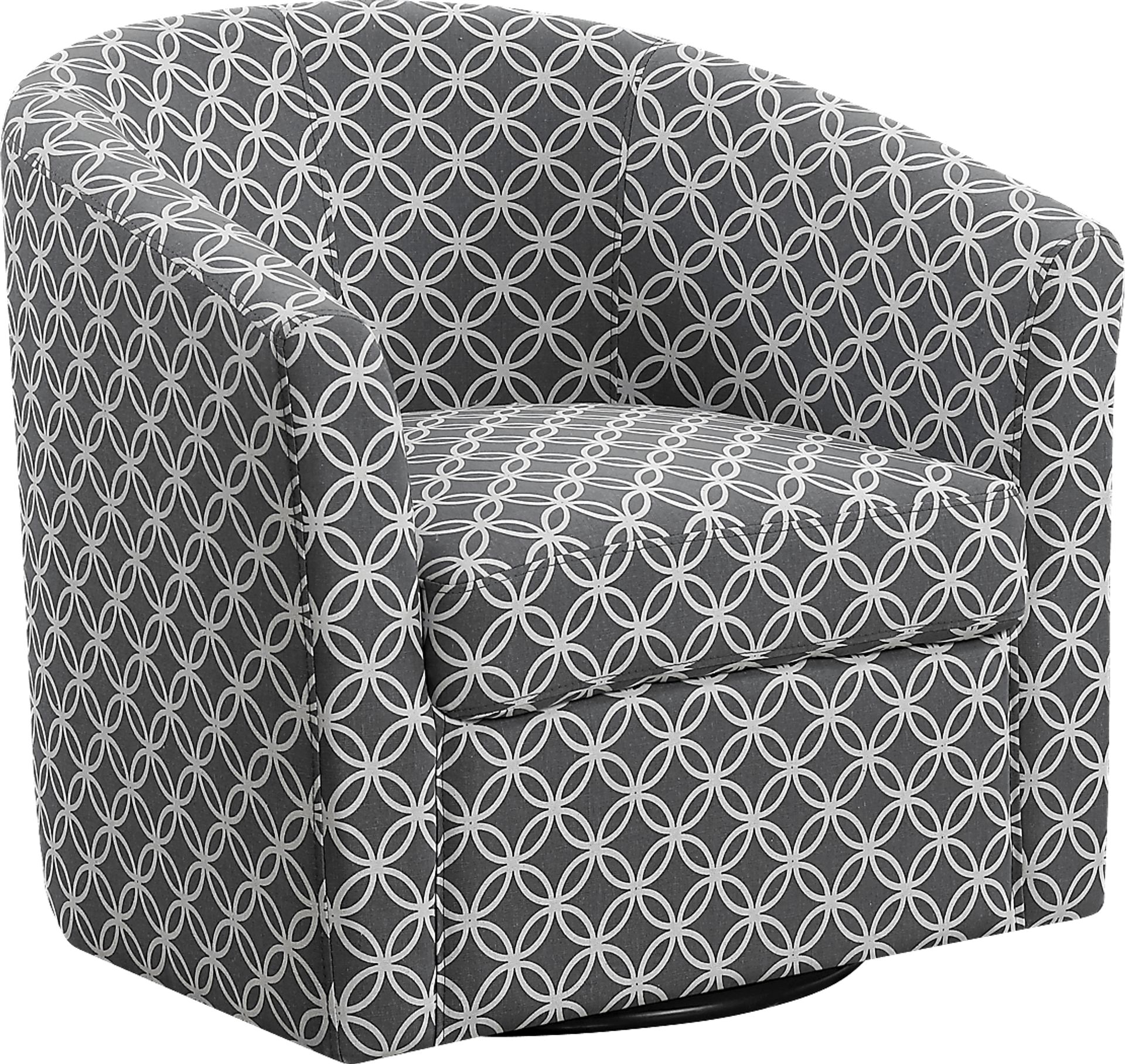 Cuttino Gray Accent Swivel Chair - Image 1