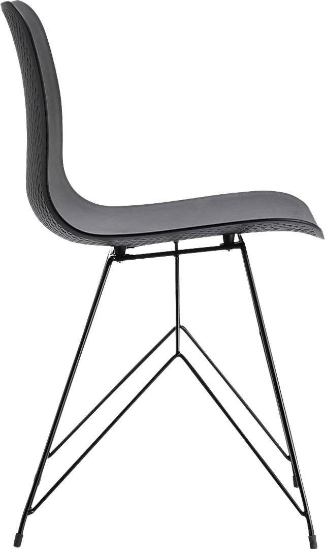 Cyd Black Outdoor Side Chair, Set of 2 - Thumbnail - Image 2