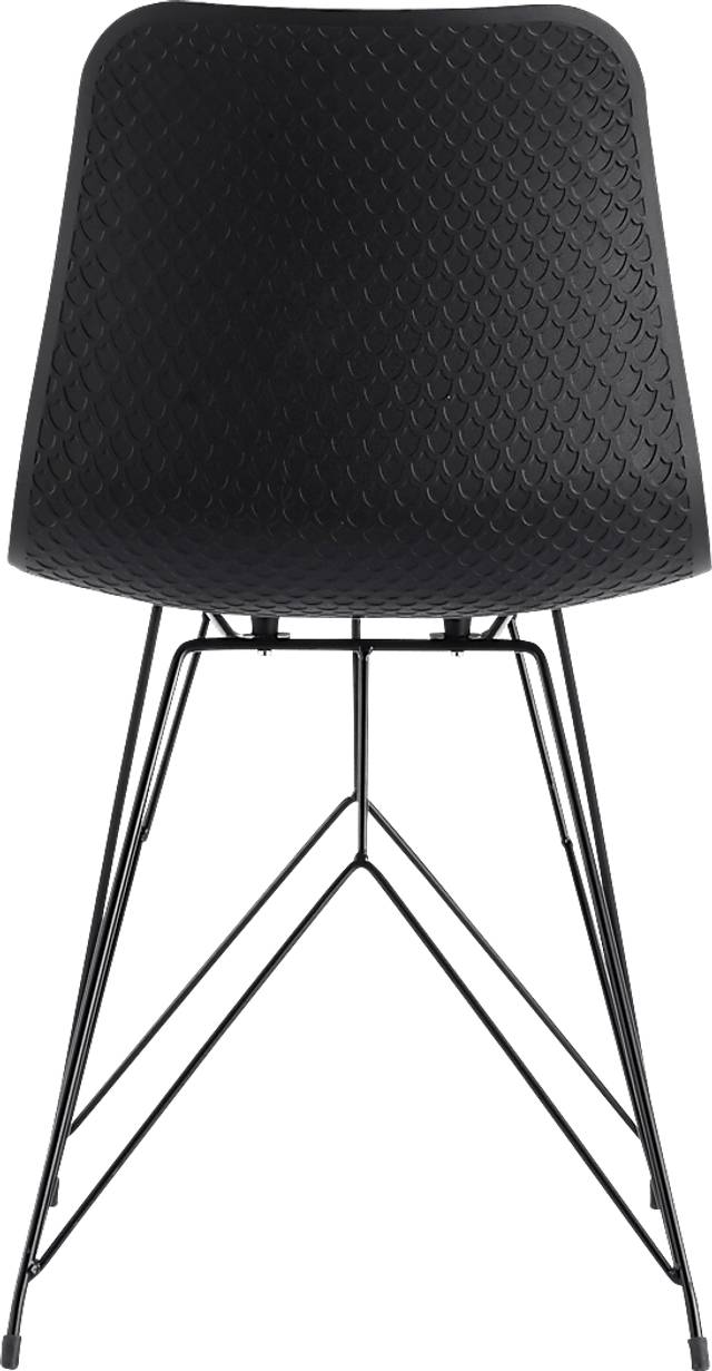 Cyd Black Outdoor Side Chair, Set of 2 - Thumbnail - Image 3