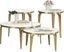 Cyntelli White 4 Pc Table Set