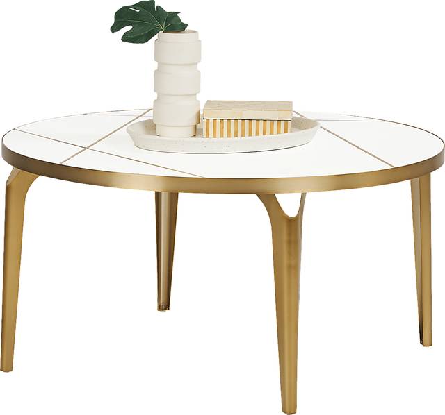Cyntelli White Cocktail Table - Thumbnail - Image 2