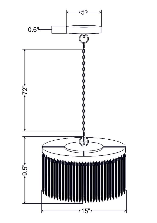 Cynthia Court Glass Chandelier - Thumbnail - Image 8