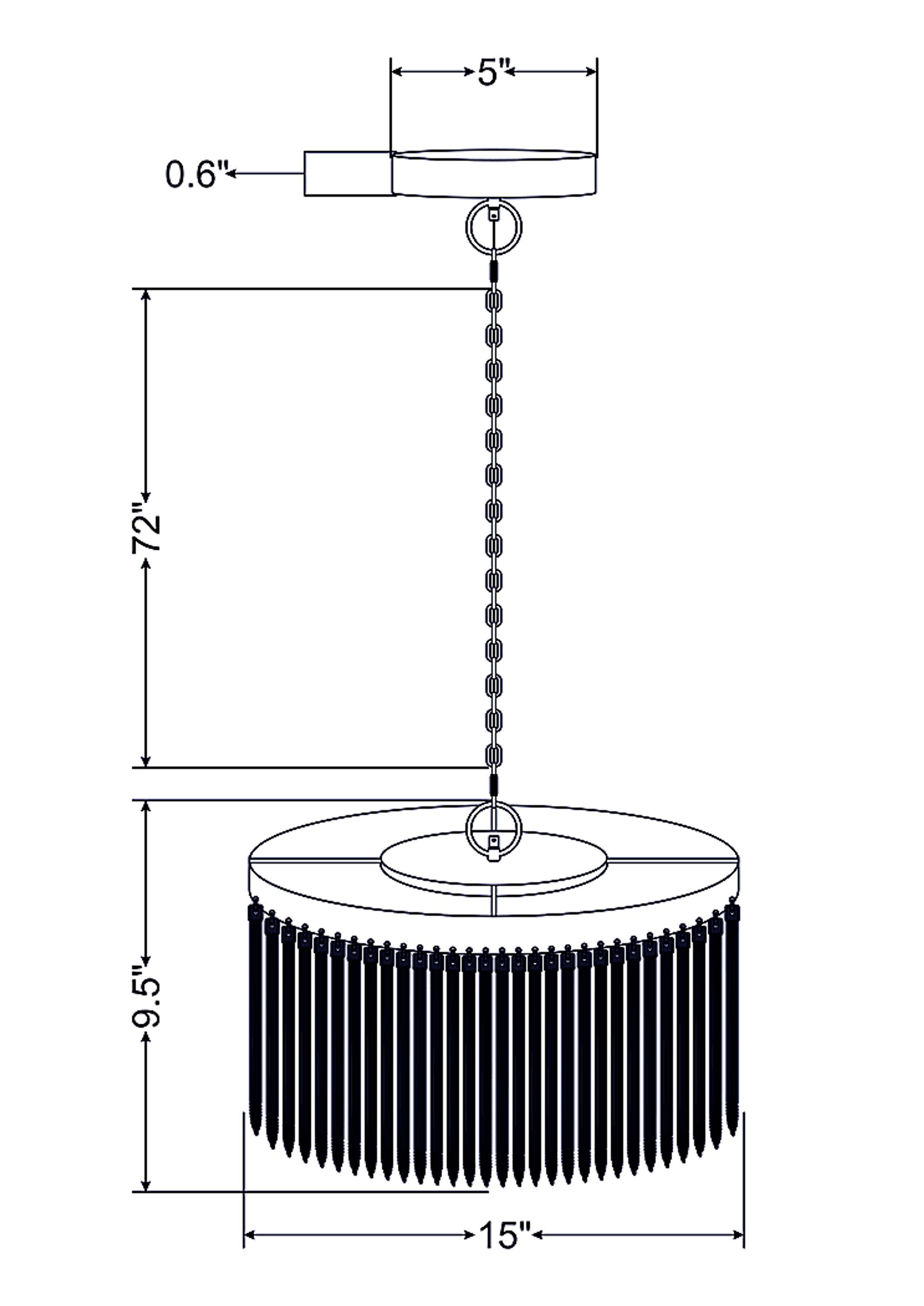 Cynthia Court Glass Chandelier - Image 8