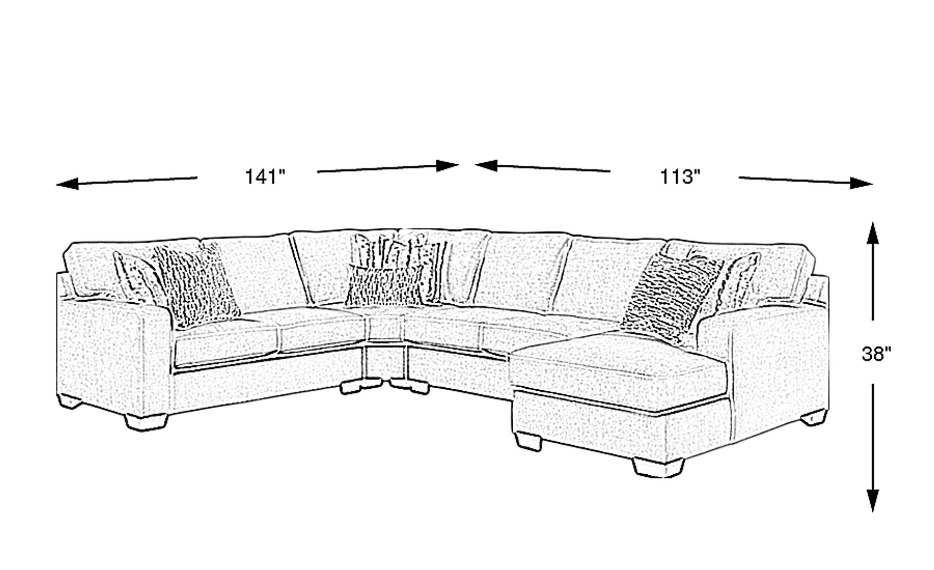 Dimension Image. Please refer to the Dimension Tab on this page for dimension details.
