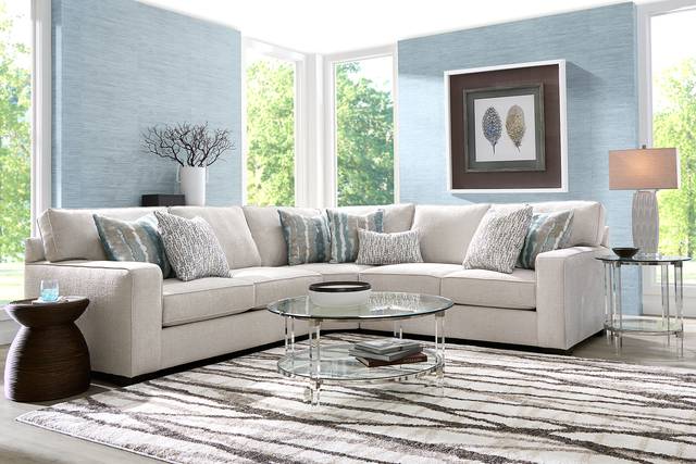 Cynthia Dove 6 Pc Sectional Living Room - Thumbnail - Image 1