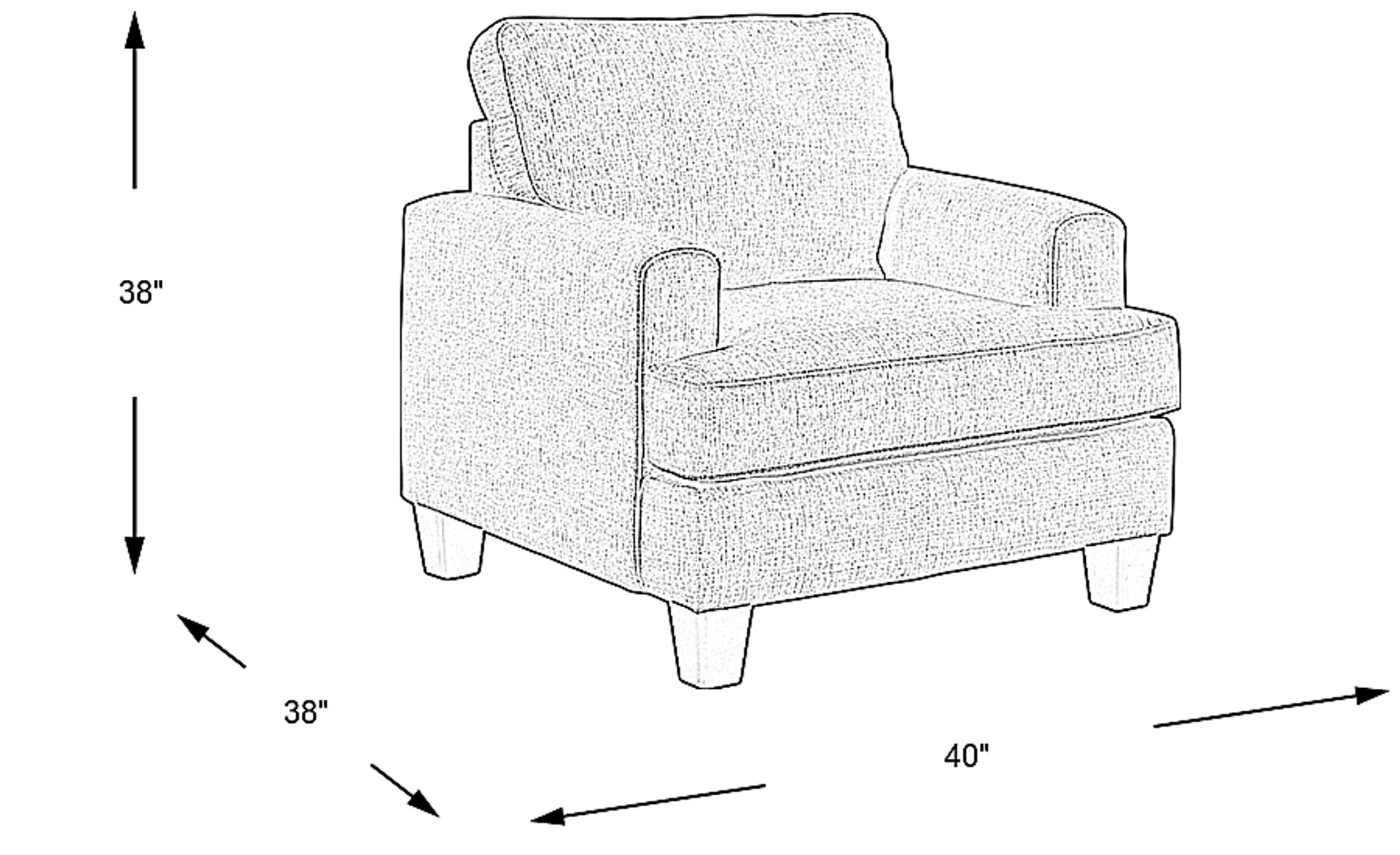 Dimension Image. Please refer to the Dimension Tab on this page for dimension details.