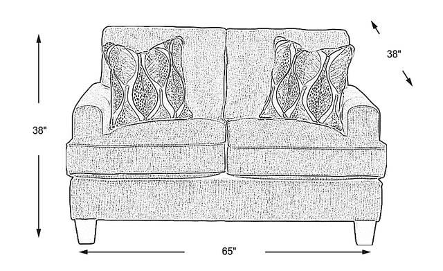 Dimension Image. Please refer to the Dimension Tab on this page for dimension details.