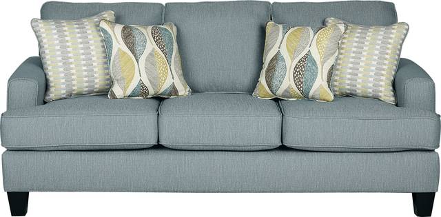 Cypress Gardens Blue Sofa - Thumbnail - Image 1