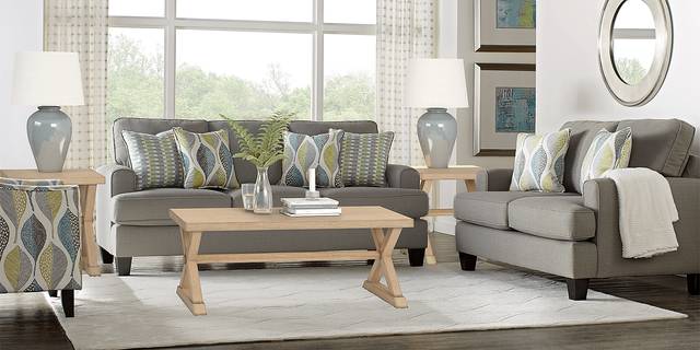 Cypress Gardens Gray 7 Pc Living Room - Thumbnail - Image 1