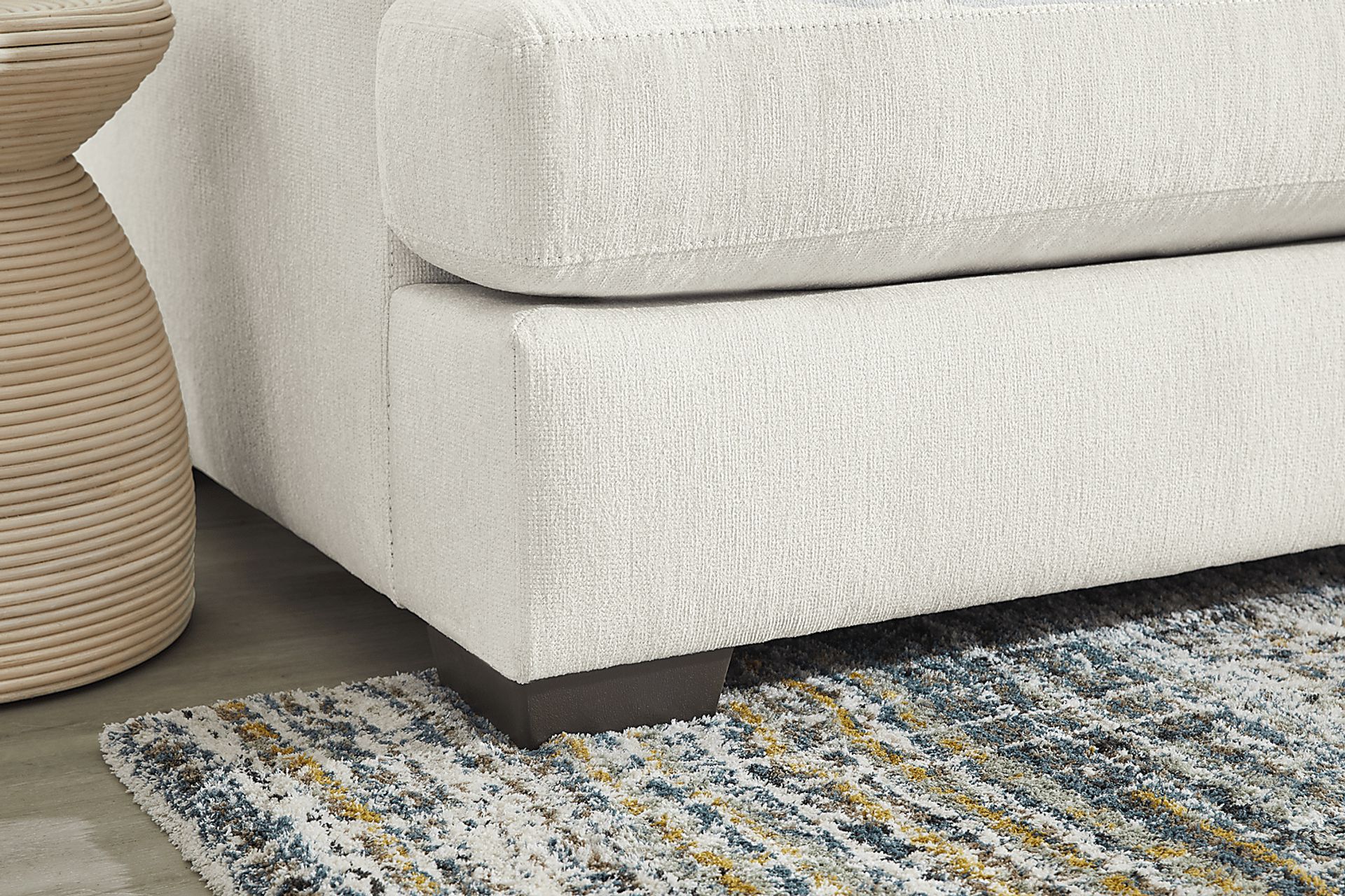 Cypress Street White 3 Pc Sectional Living Room - Image 6