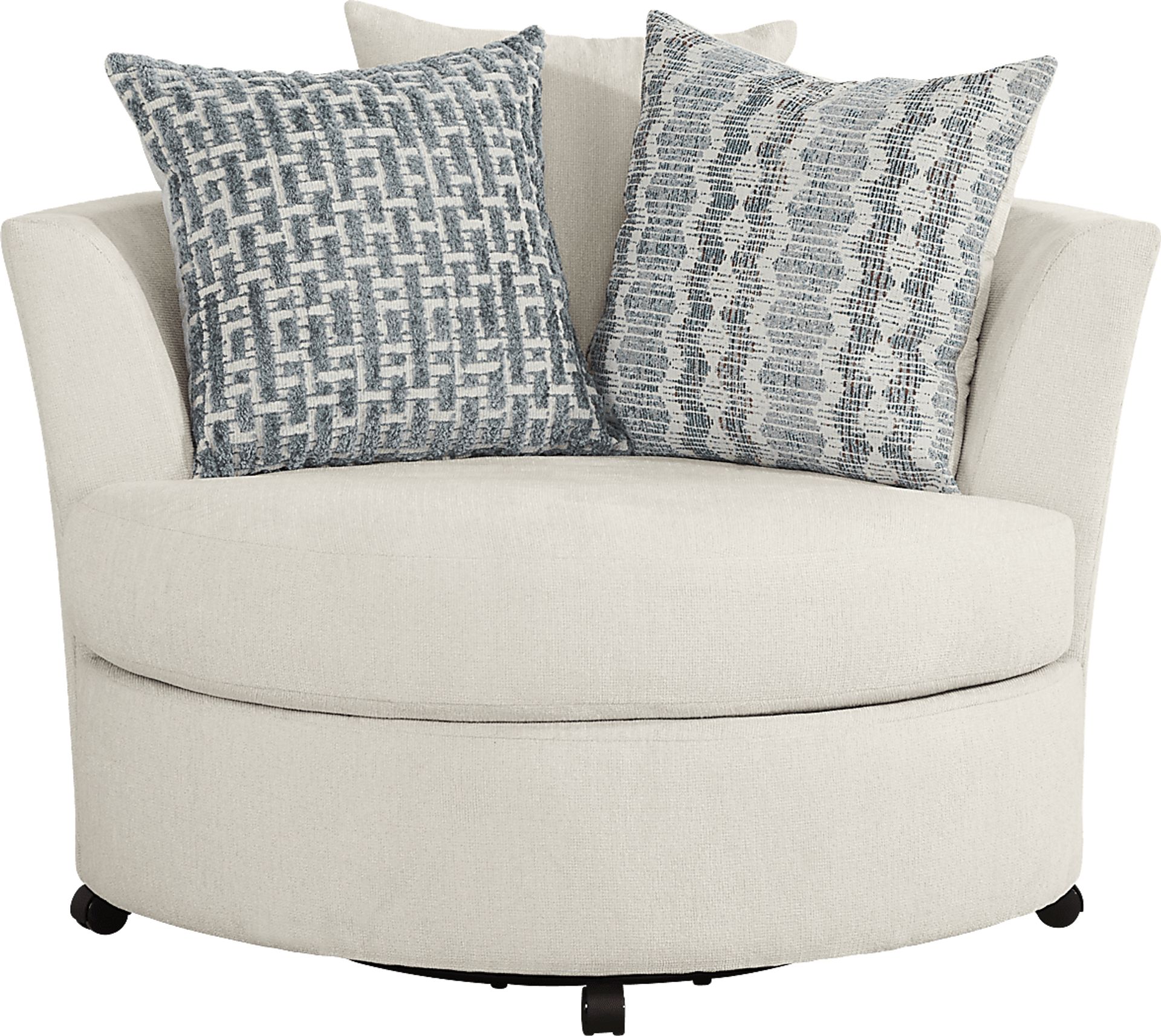 Cypress Street White Swivel Chair - Image 2