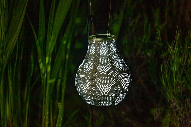 Cyra Creek Outdoor Sage Solar Lantern - Thumbnail - Image 14