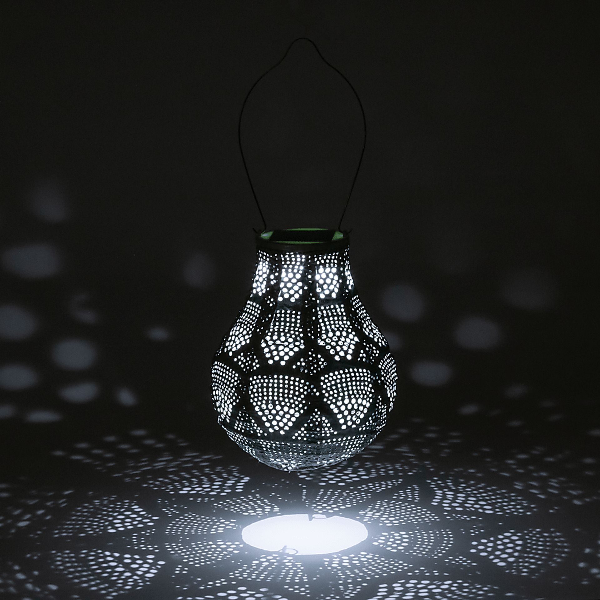 Cyra Creek Outdoor Sage Solar Lantern - Image 17