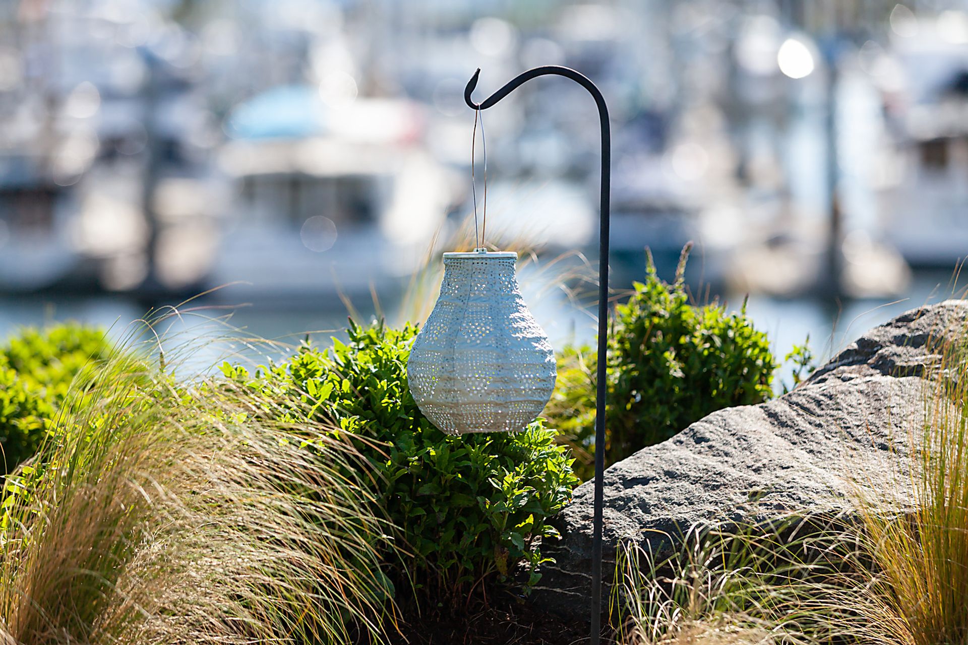 Cyra Creek Outdoor Sage Solar Lantern - Image 3