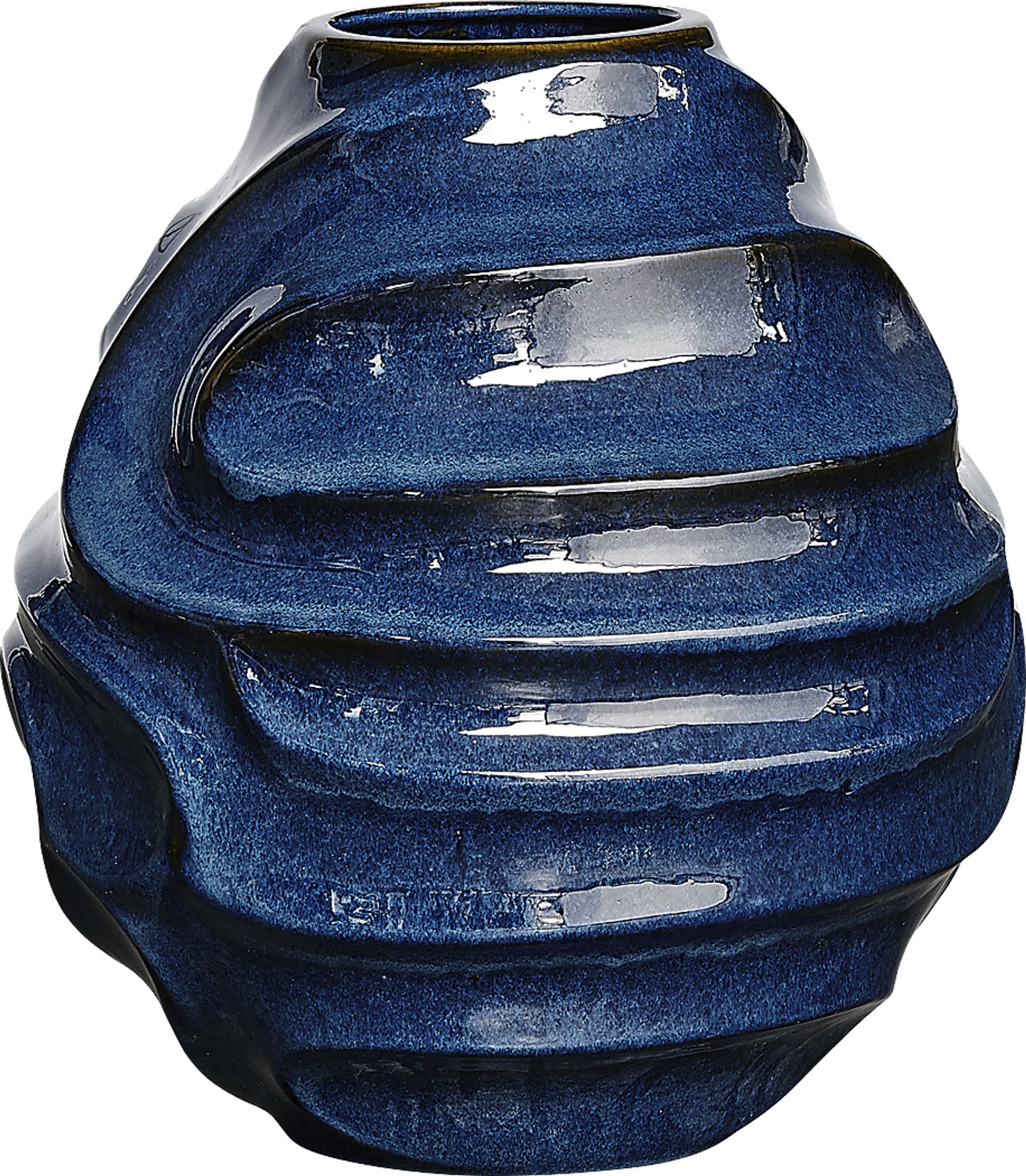 Cyria Navy Outdoor Vase - Image 3