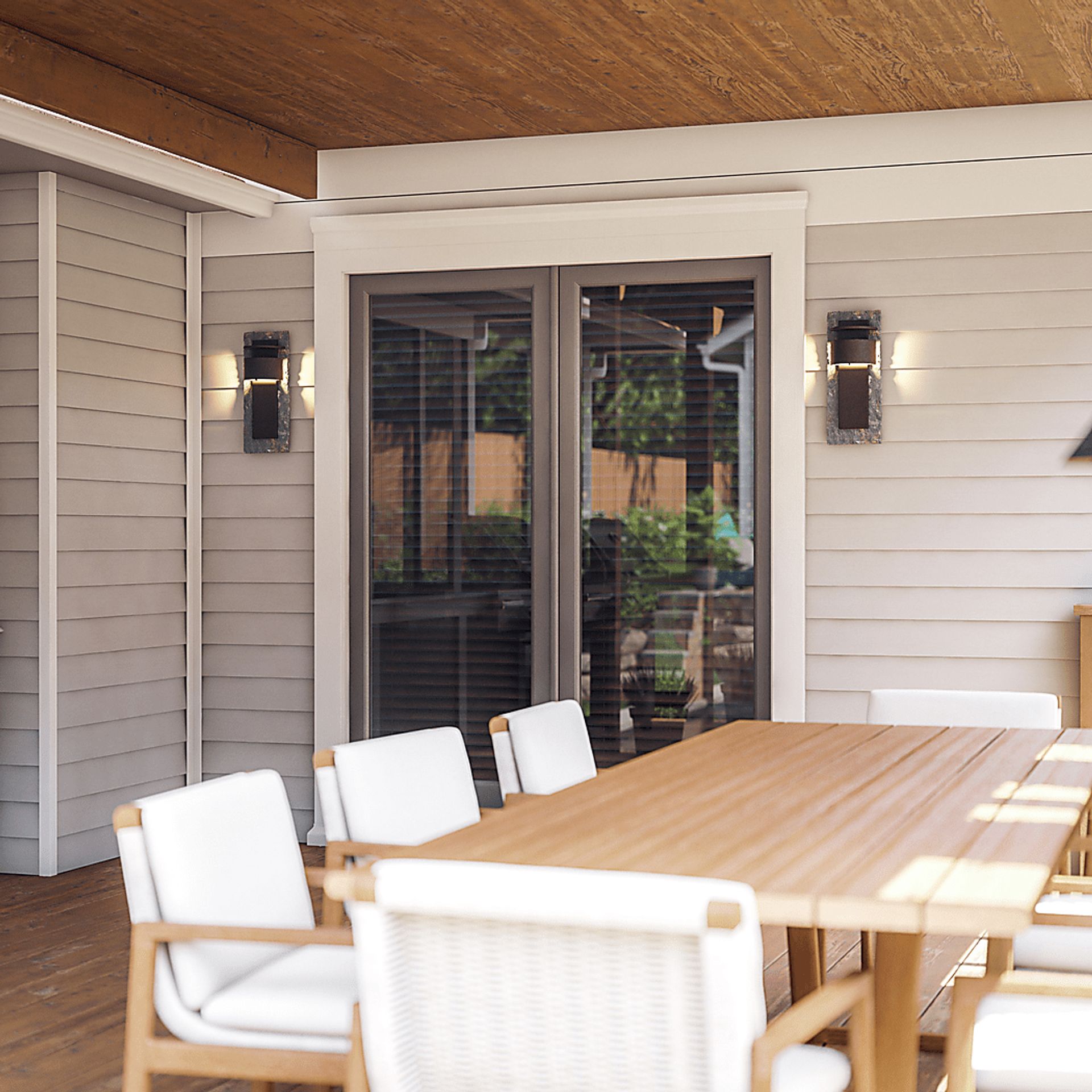 Cyron Bay Copper Brown,Orange,Yellow Outdoor Sconce | Rooms to Go