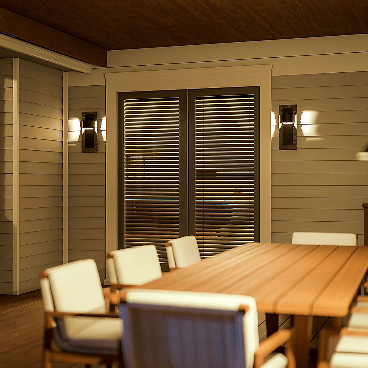 Cyron Bay Copper Brown,Orange,Yellow Outdoor Sconce | Rooms to Go