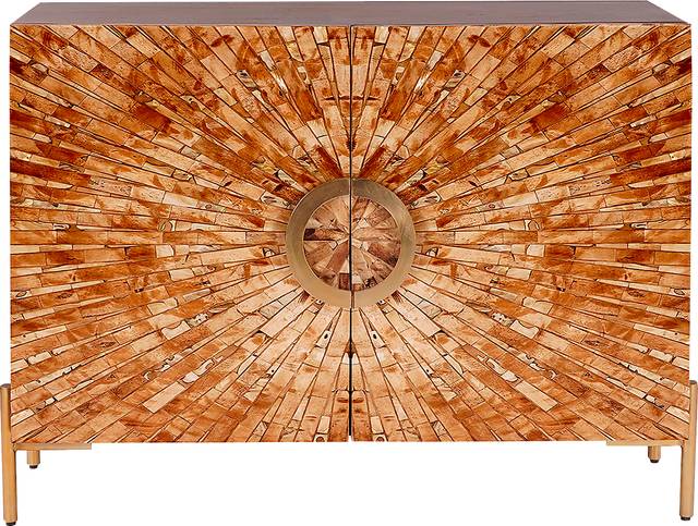 Cyrus Brown 2 Door Cabinet - Thumbnail - Image 1