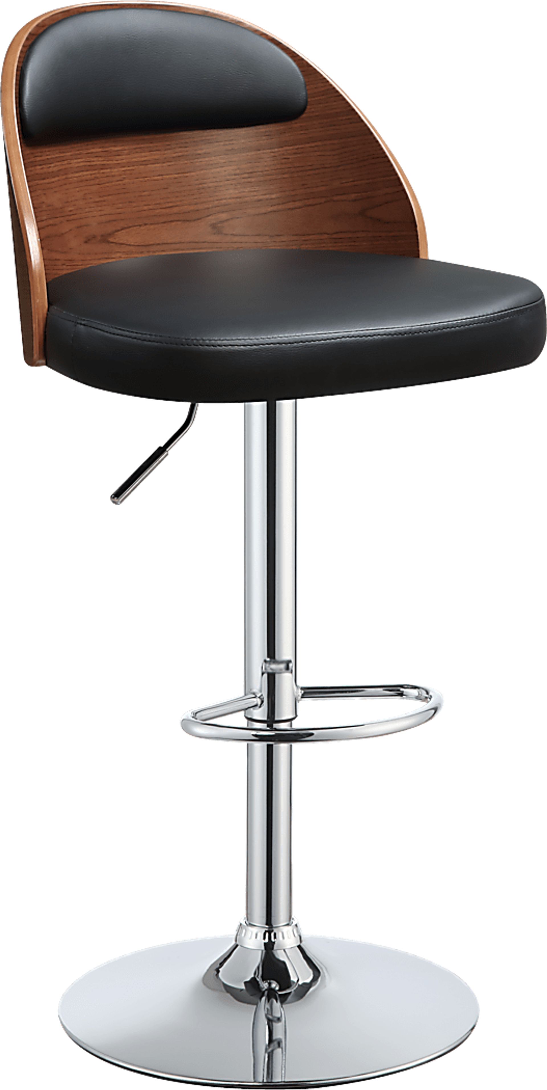 Dabney Black Adjustable Barstool - Image 1