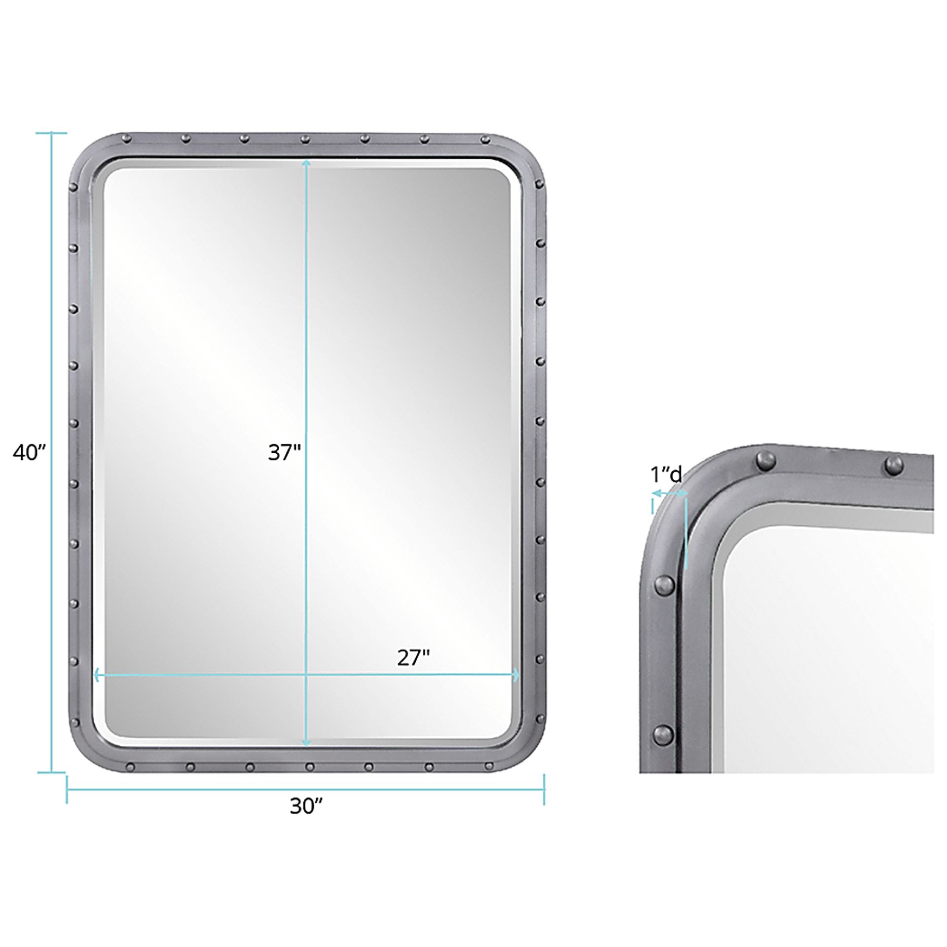 Dabuka Gray Vanity Mirror - Image 10