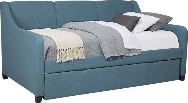 Daelan Blue Twin Daybed with Twin Storage Trundle - Thumbnail - Image 1
