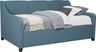 Kids Ivy League 2.0 Walnut 5 Pc Twin Bedroom with Daelan Blue Daybed