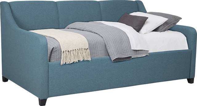 Kids Ivy League 2.0 Walnut 5 Pc Twin Bedroom with Daelan Blue Daybed - Thumbnail - Image 4