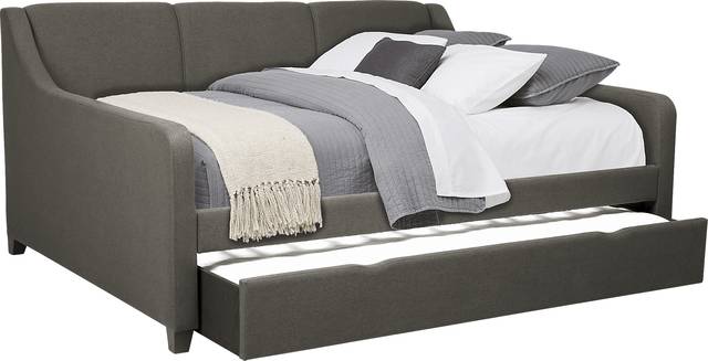 Daelan Dark Gray Full Daybed with Twin Storage Trundle - Thumbnail - Image 2