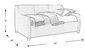Daelan Dark Gray Full Daybed with Twin Storage Trundle