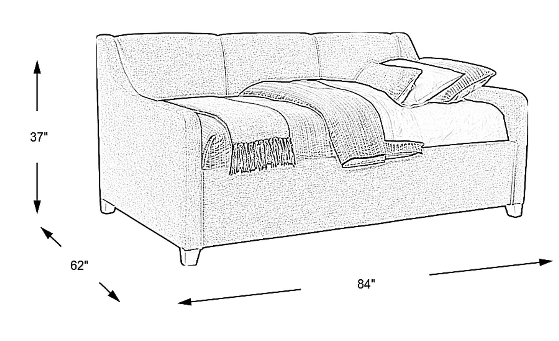 Dimension Image. Please refer to the Dimension Tab on this page for dimension details.