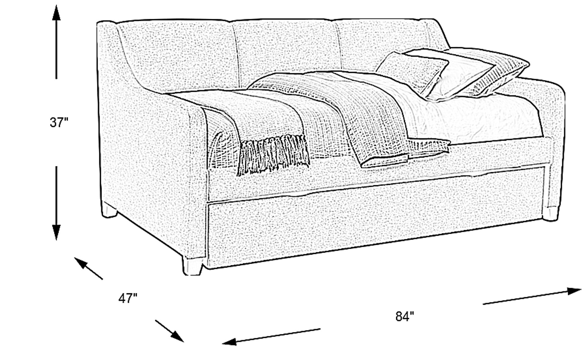 Dimension Image. Please refer to the Dimension Tab on this page for dimension details.