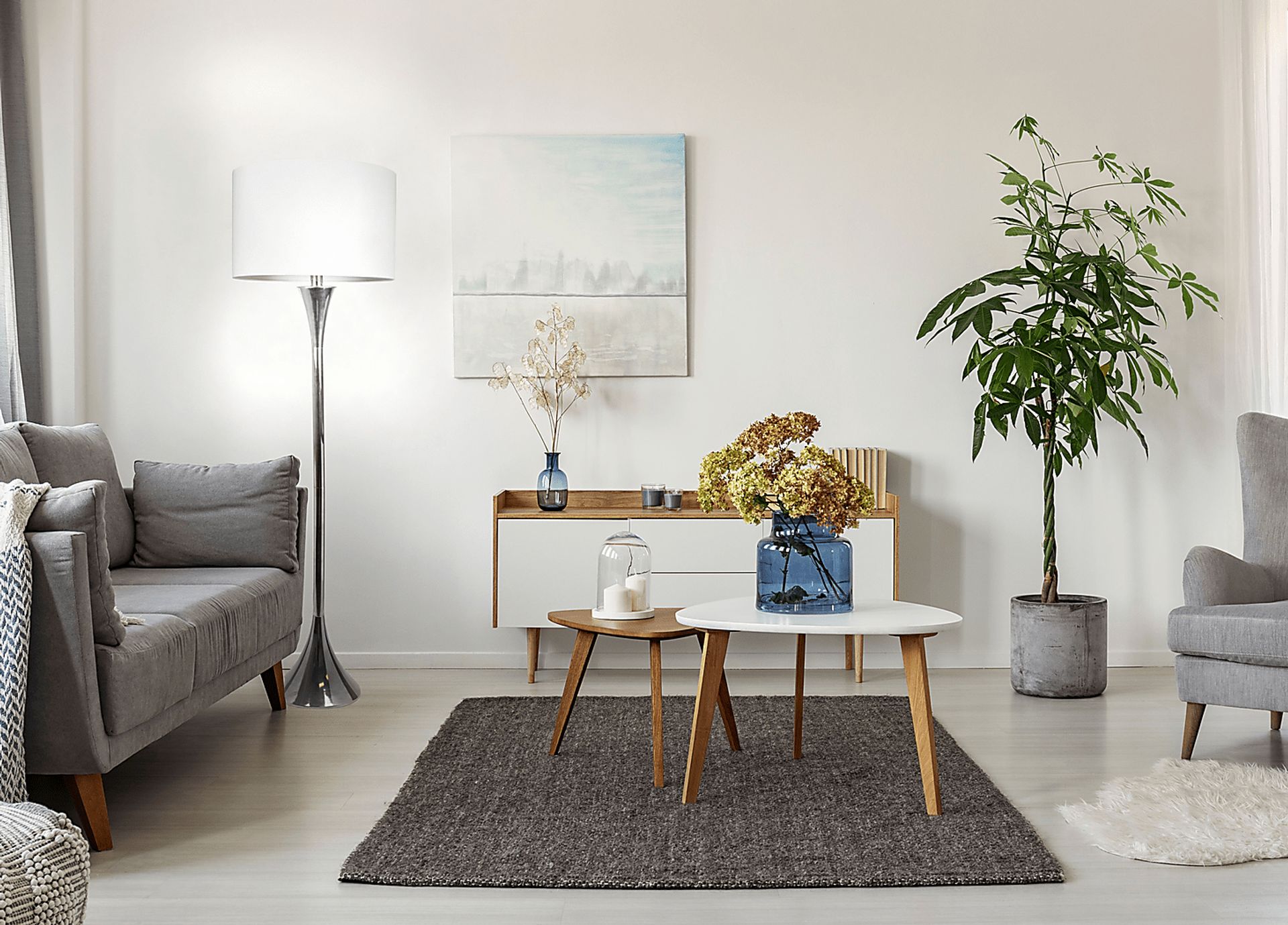 Daey Drive Silver Floor Lamp - Image 6