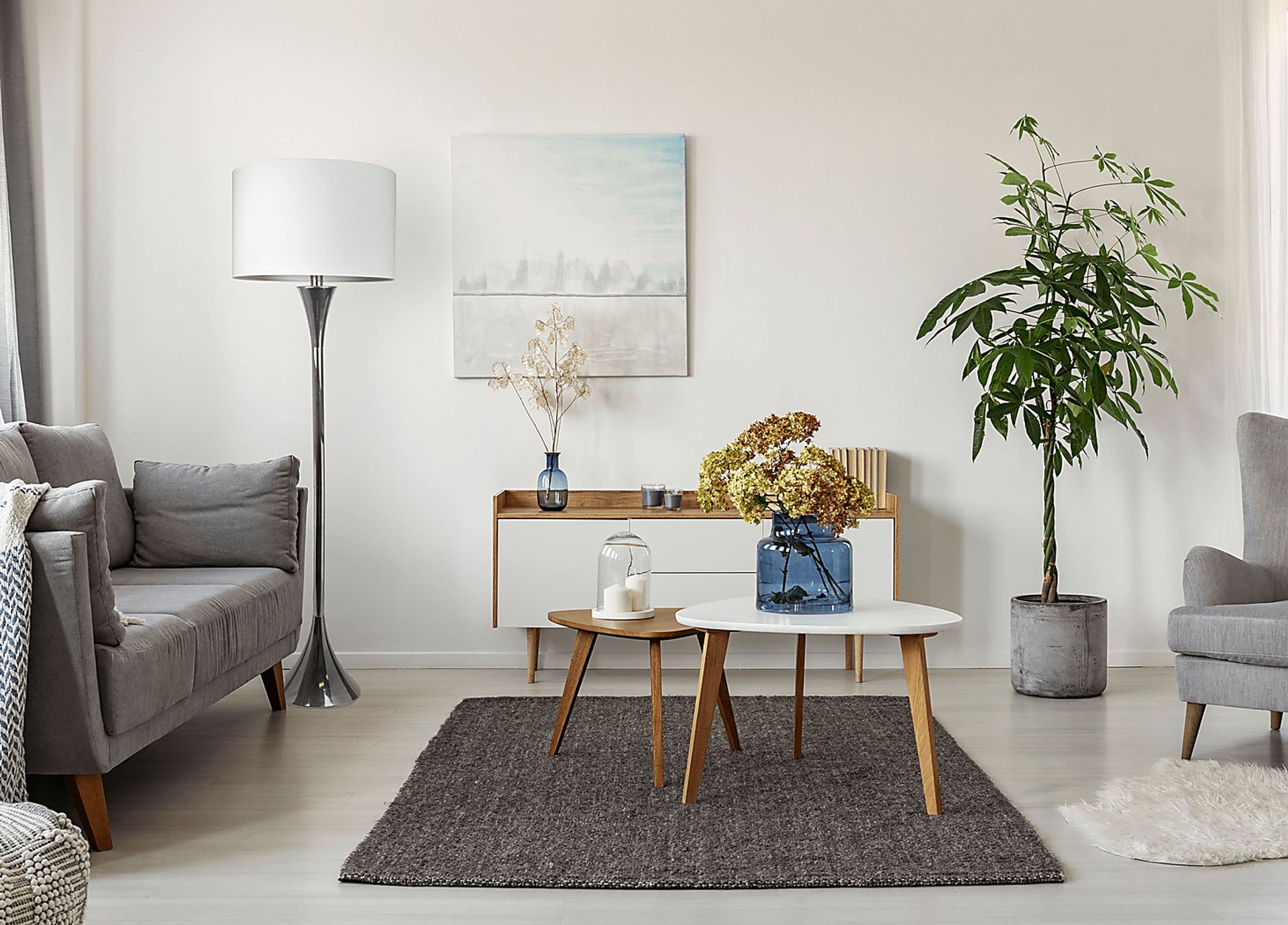 Daey Drive Silver Floor Lamp - Image 7