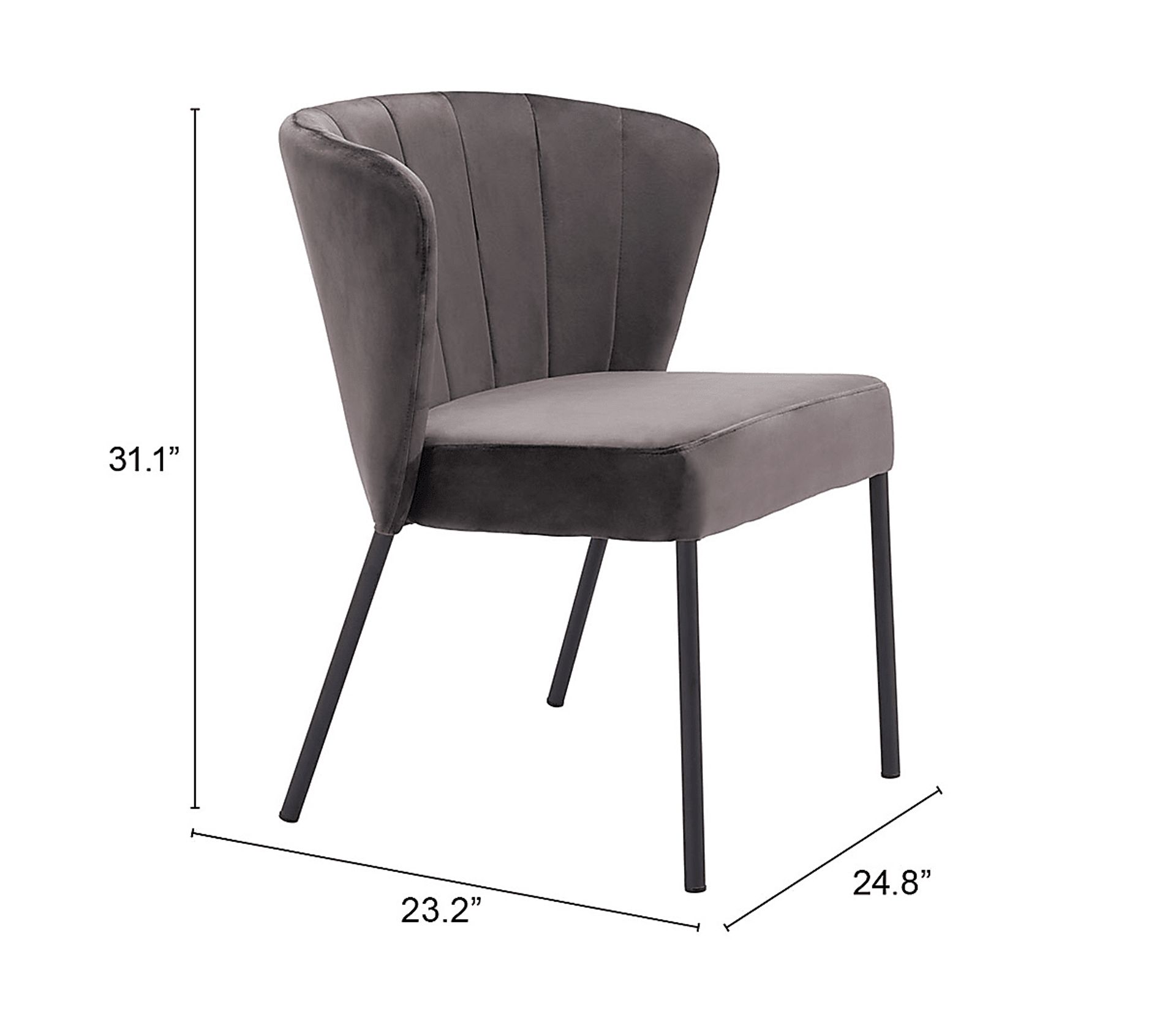 Daffodil Gray Side Chair, Set of 2 - Image 12