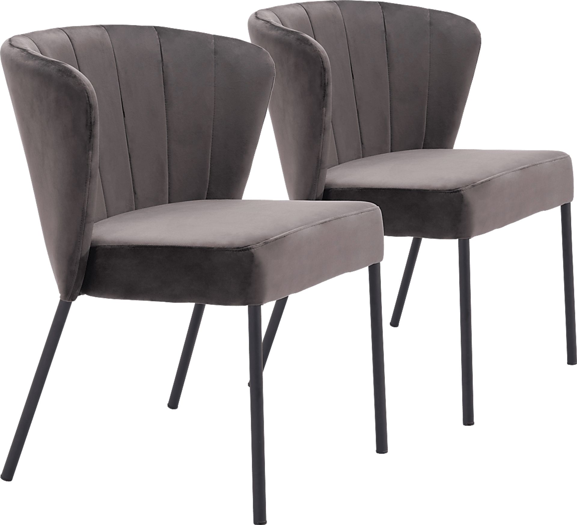 Daffodil Gray Side Chair, Set of 2 - Image 1